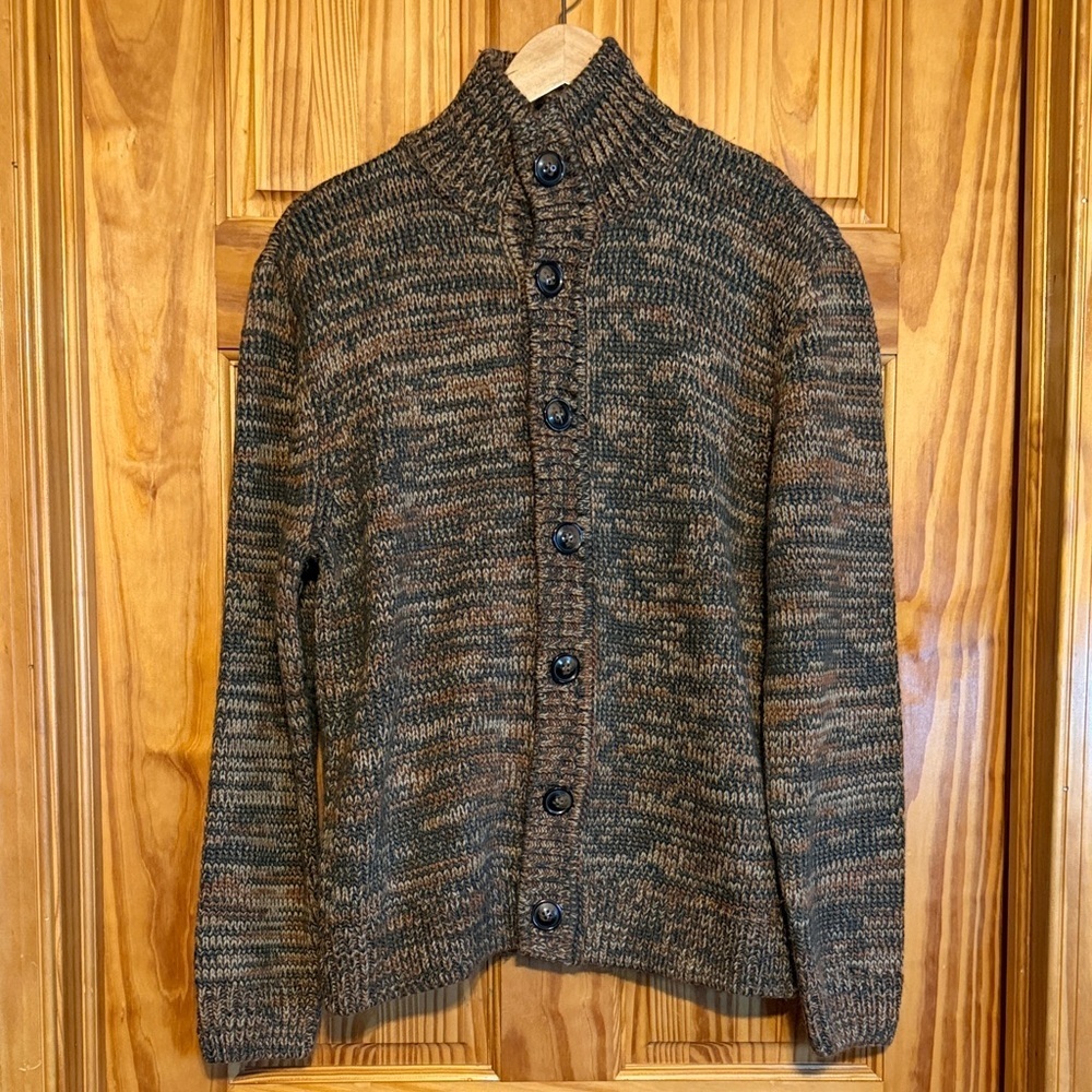 Liverpool Women’s Brown and Green Cardigan Sweater